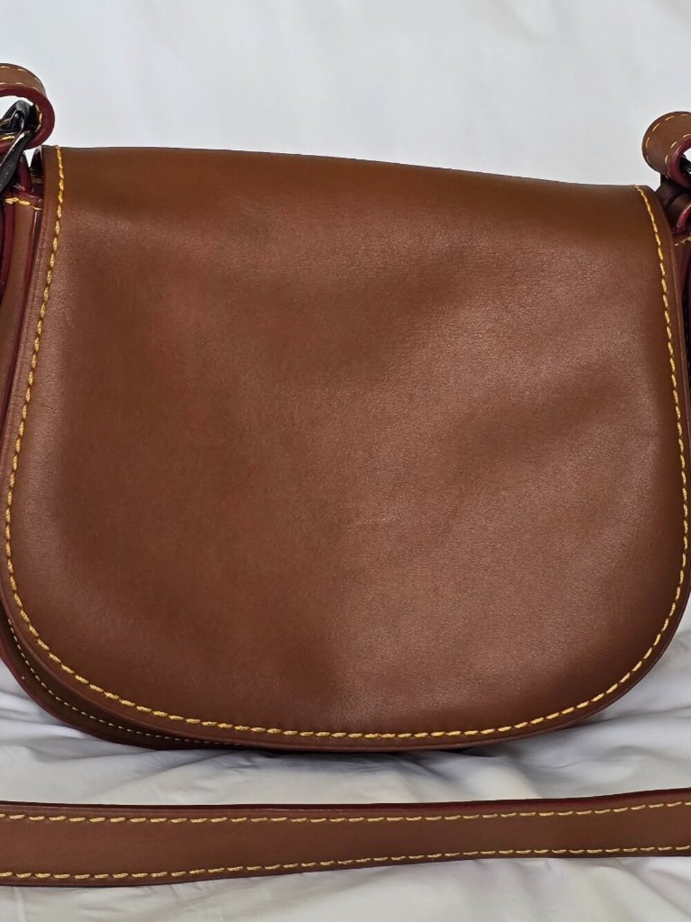 Coach 1941 Glovetanned Leather Saddle Bag 23 Brown